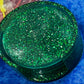 Green Glitter Coasters Plain