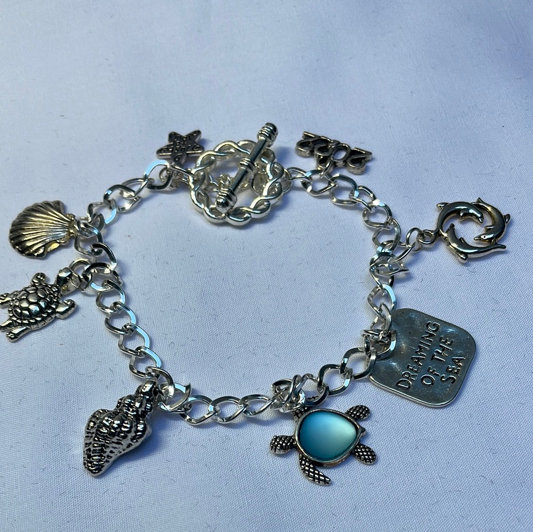 Silver Plated Charm Bracelet