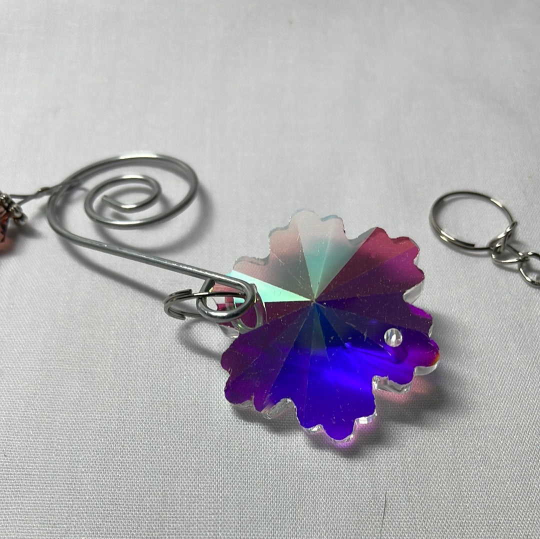 Flower Shape Crystal Sun Catcher