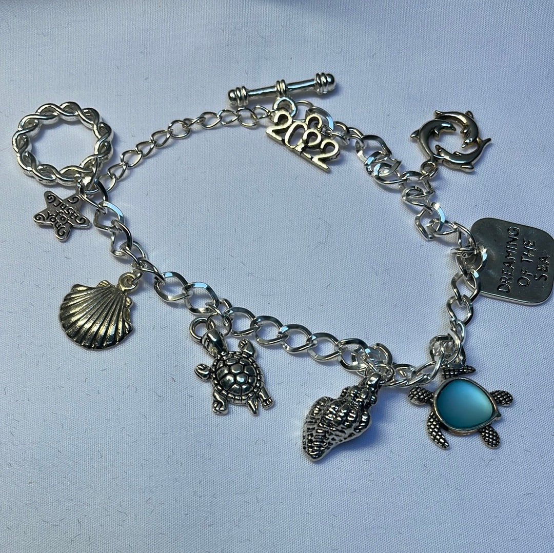 Silver Plated Charm Bracelet