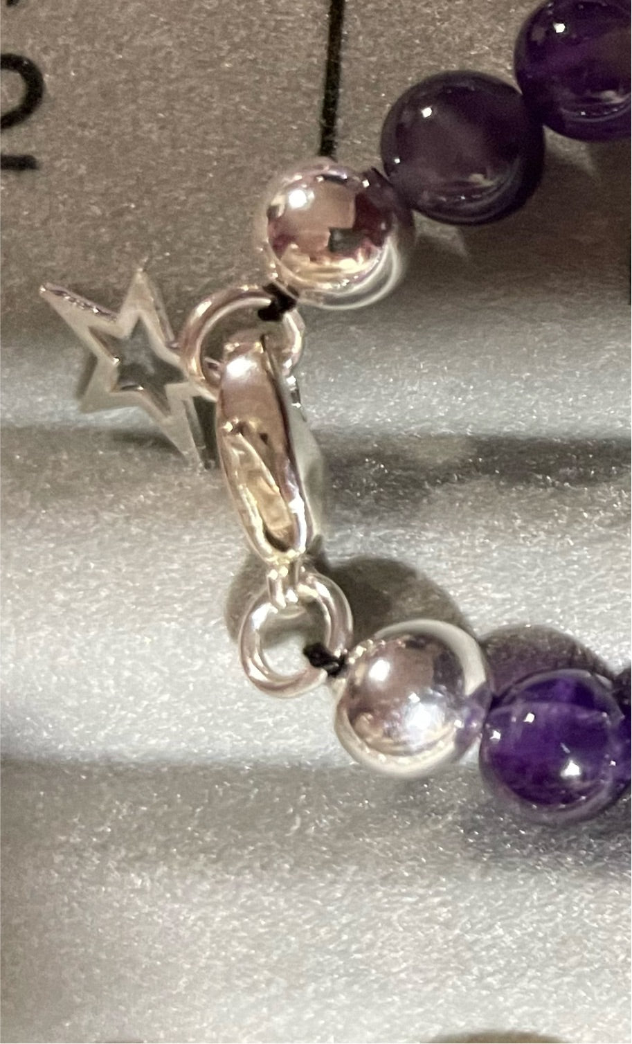 Pretty amethyst bracelet in sterling silver 925