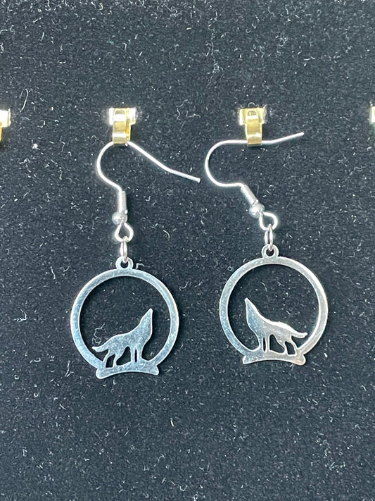 Wolf Earrings