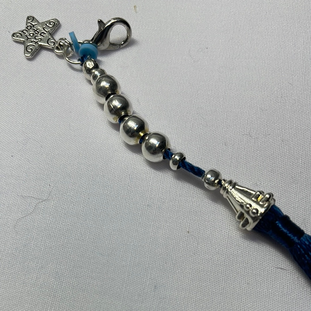 Midnight Blue Tassel Key rings