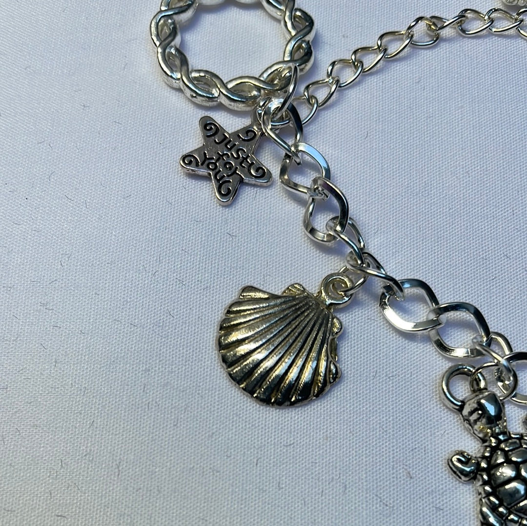 Silver Plated Charm Bracelet