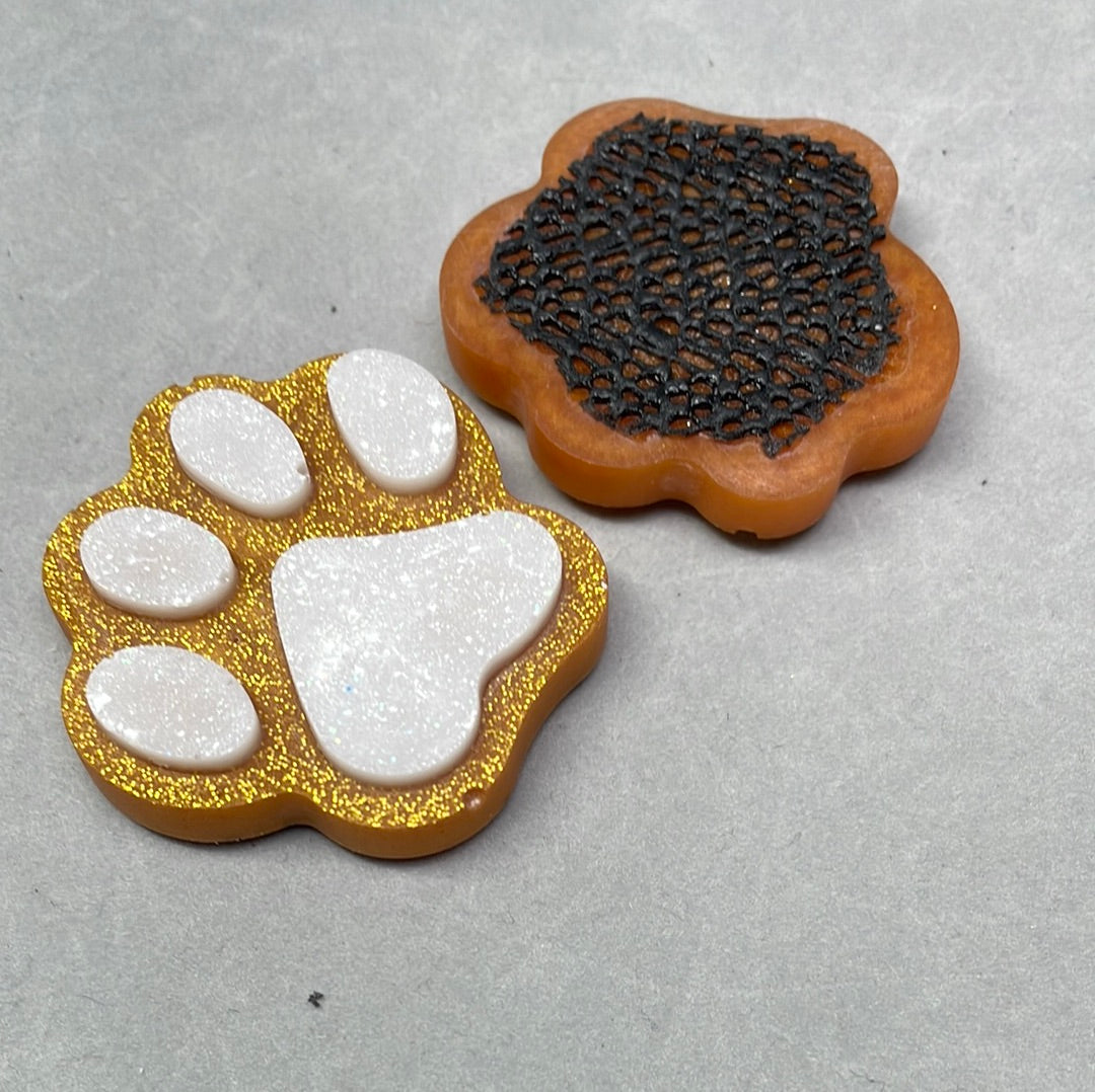 Acrylic Pet Paw & Bone Key Ring & Dashboard Ticket Holders