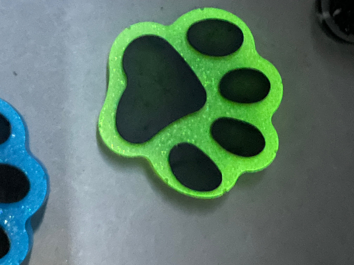 Acrylic Pet Paw & Bone Key Ring & Dashboard Ticket Holders