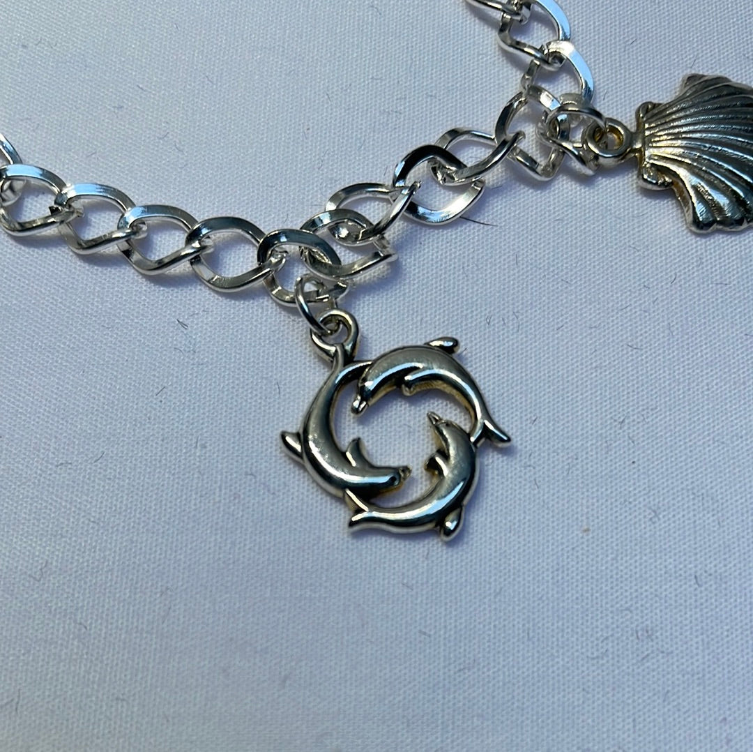 Silver Plated Charm Bracelet