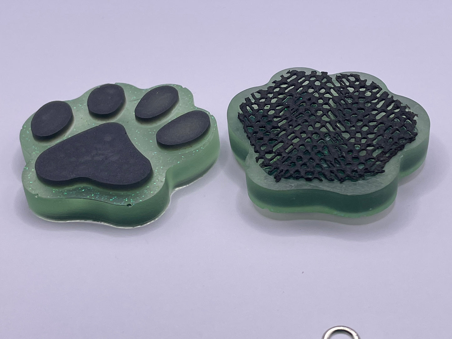 Acrylic Pet Paw & Bone Key Ring & Dashboard Ticket Holders