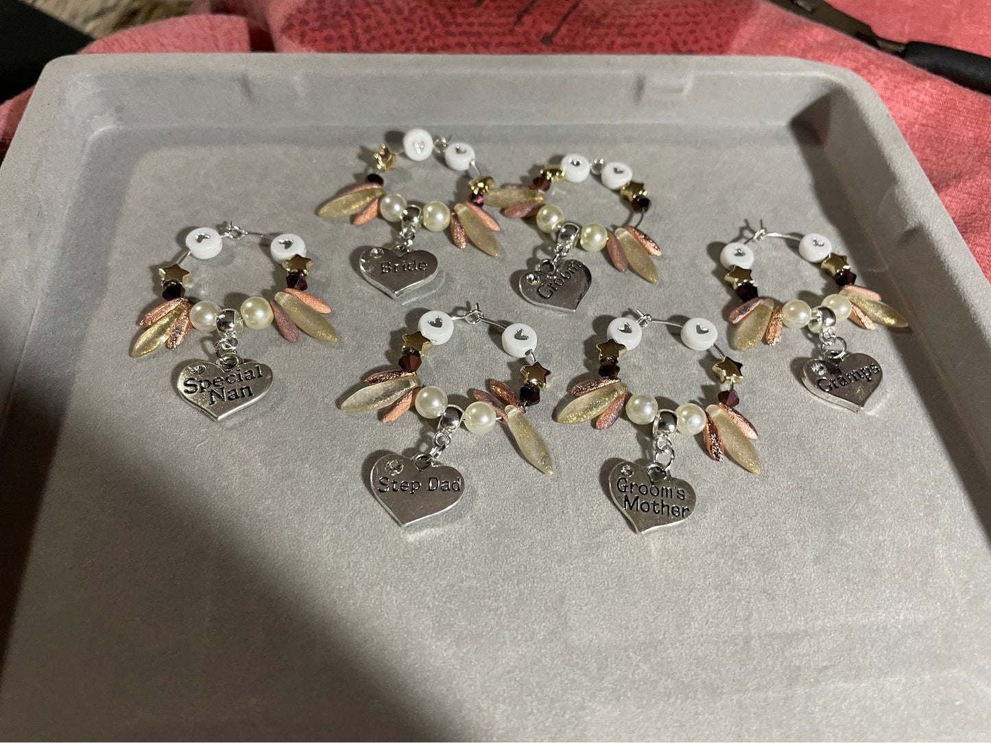 Wedding Wine Glass Charms