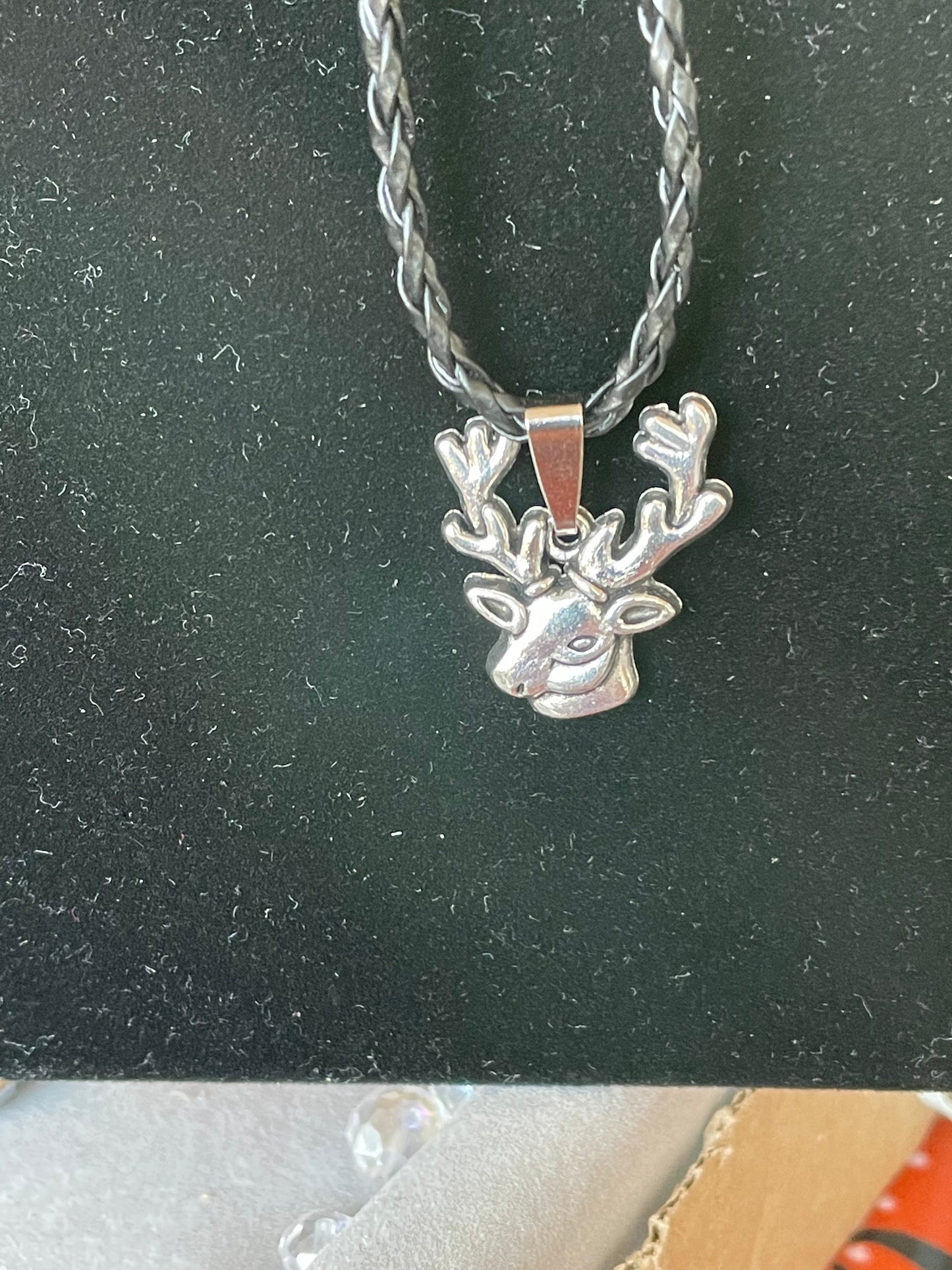 Tibetan Silver Reindeer Necklace