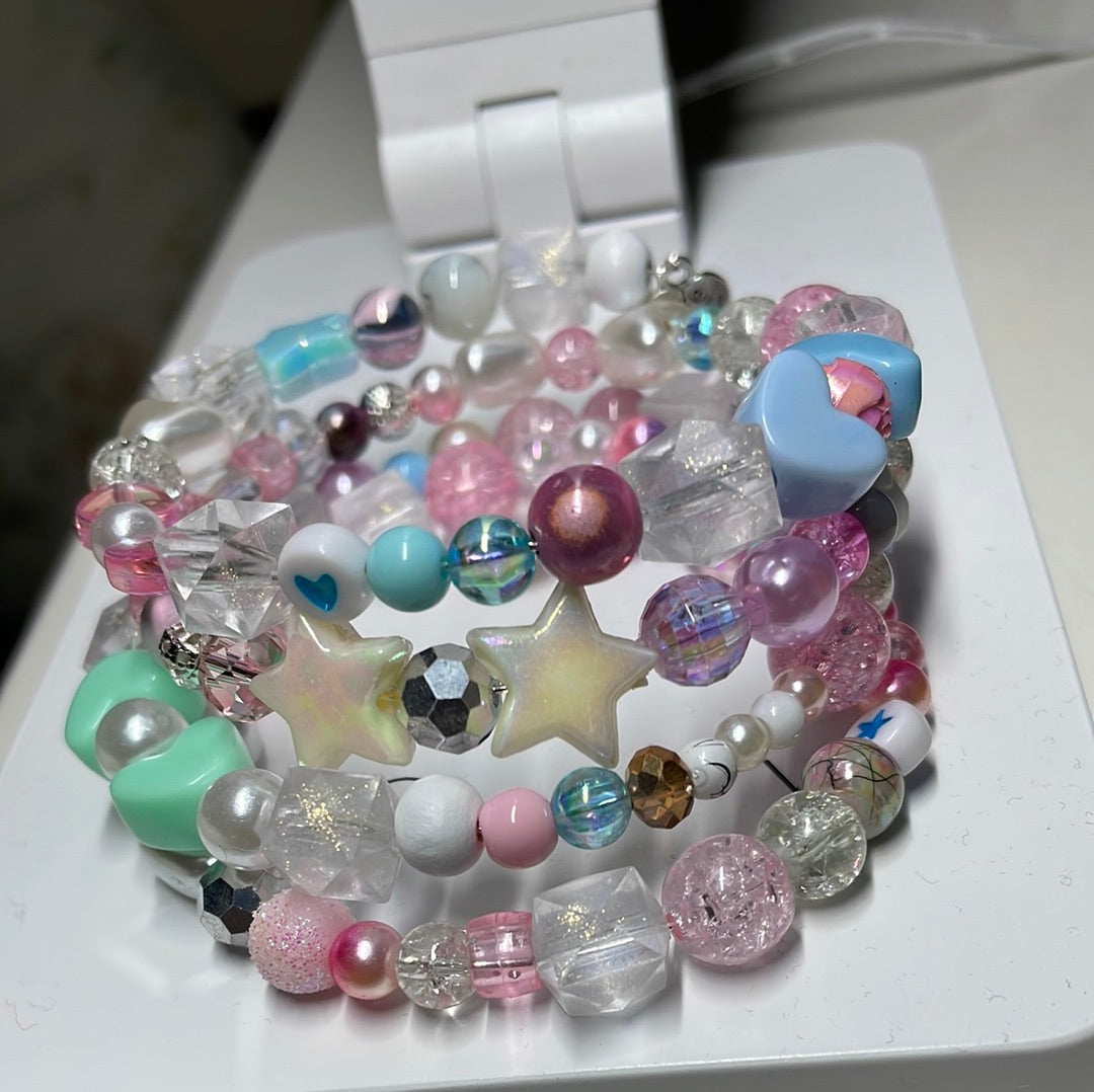 Blue/Pink/White Jewellery