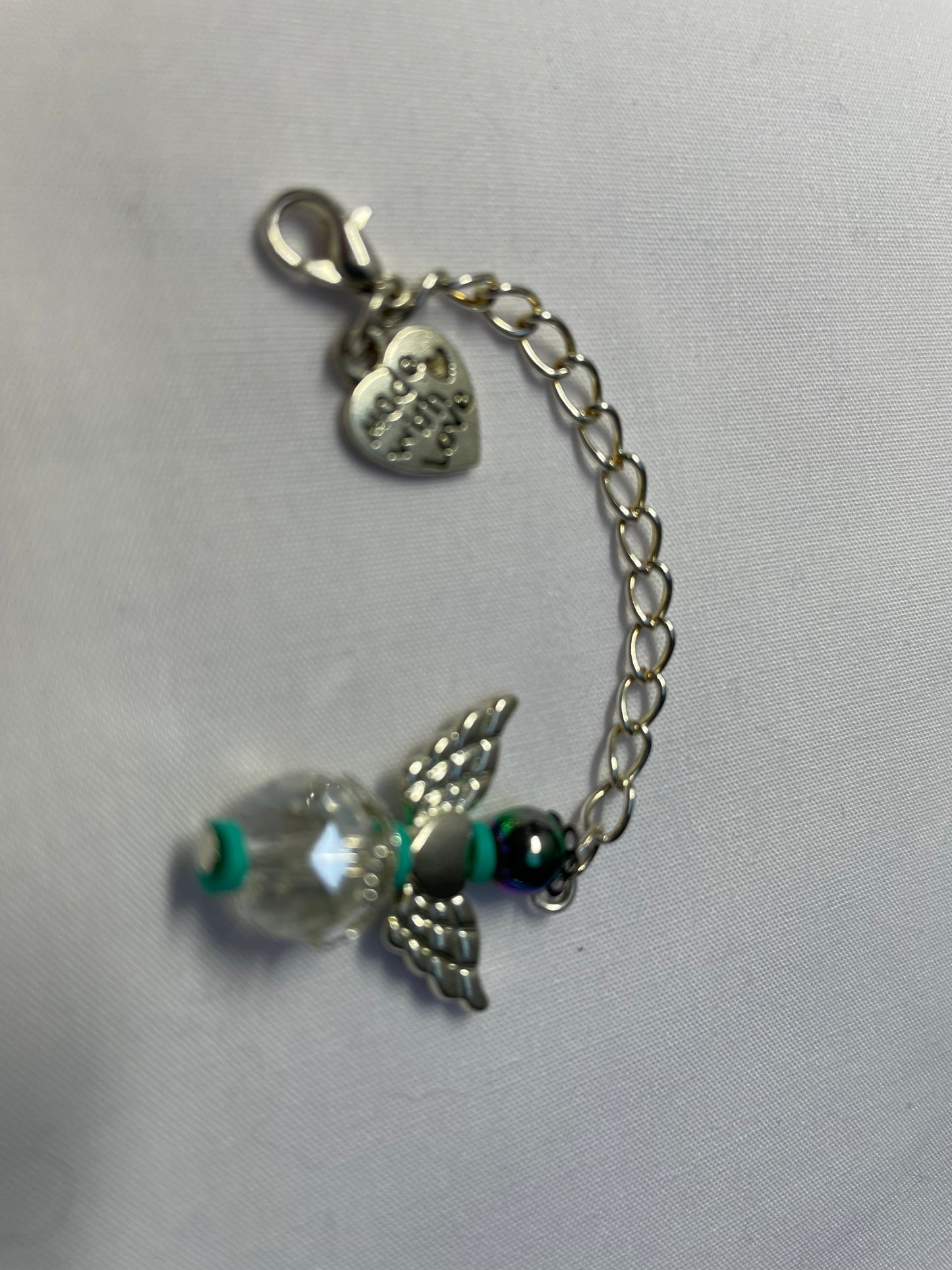 Crystal Angel Charm