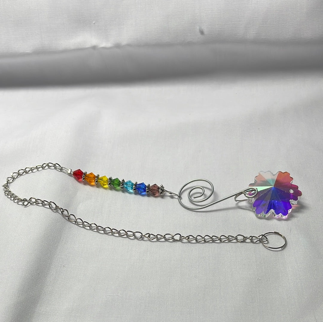 Flower Shape Crystal Sun Catcher