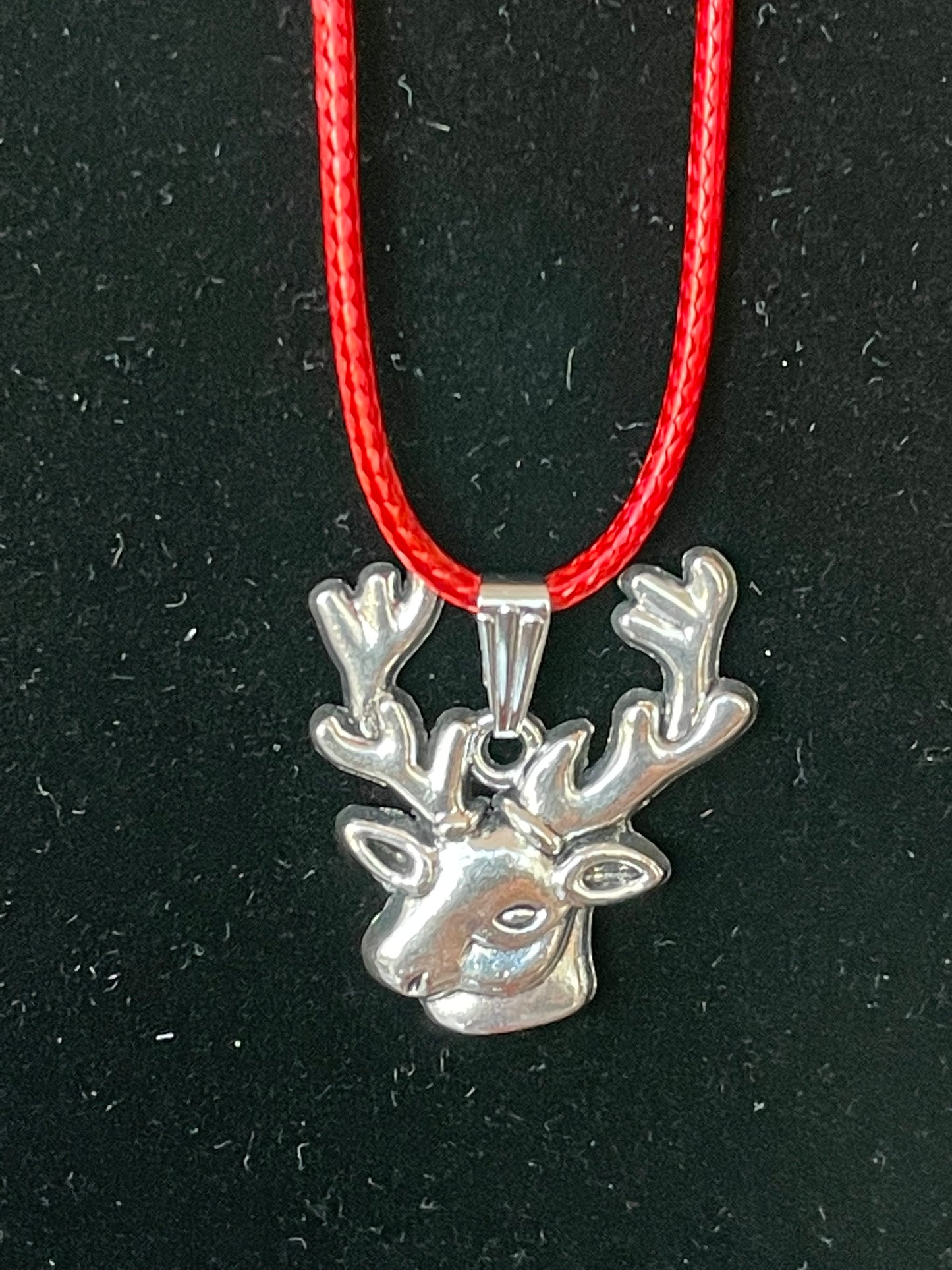 Tibetan Silver Reindeer Necklace