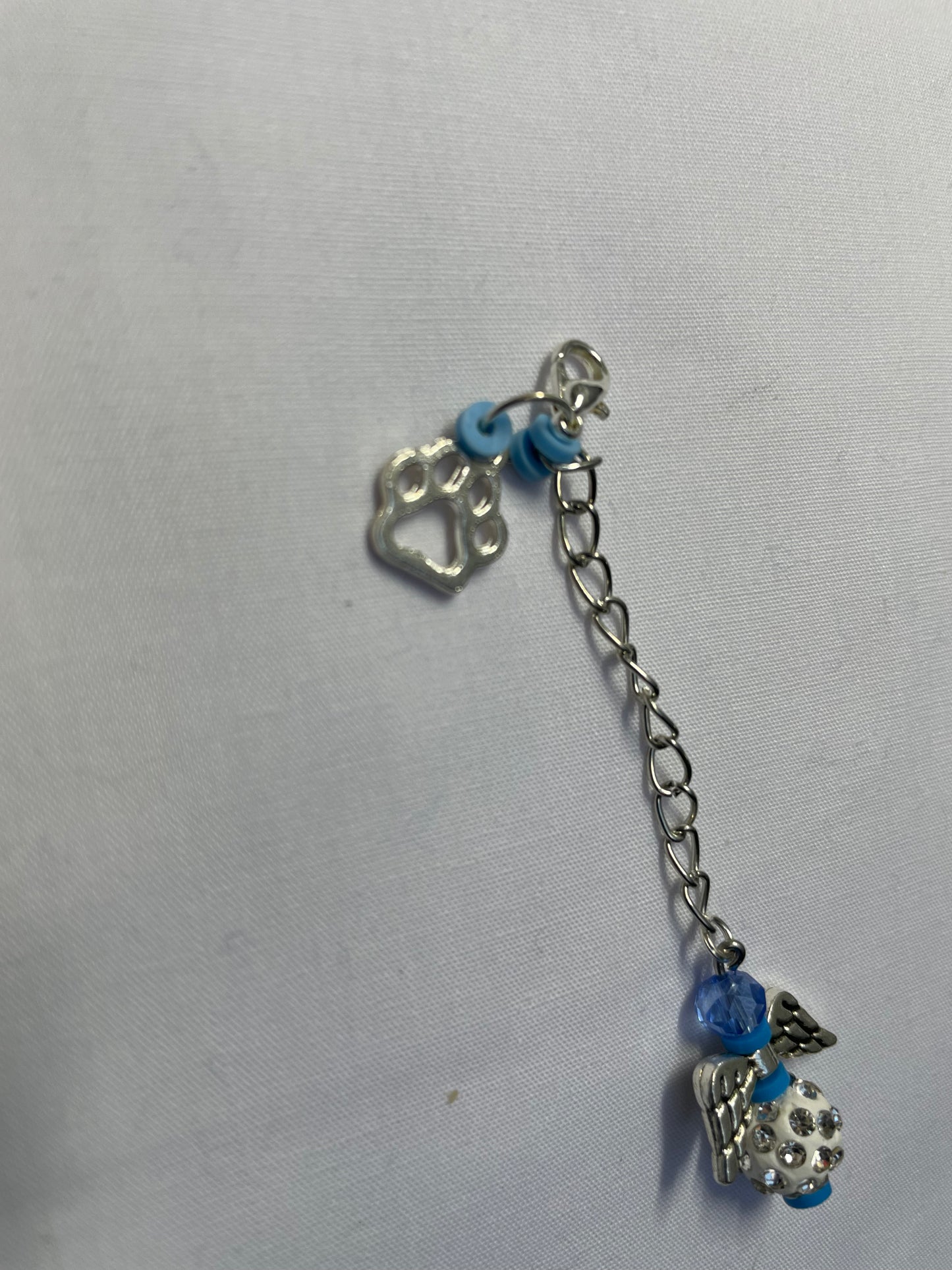 Blue & White Angel Charm