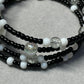 Monochrome Memory Wire Bracelet