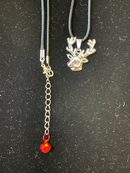 Tibetan Silver Reindeer Necklace