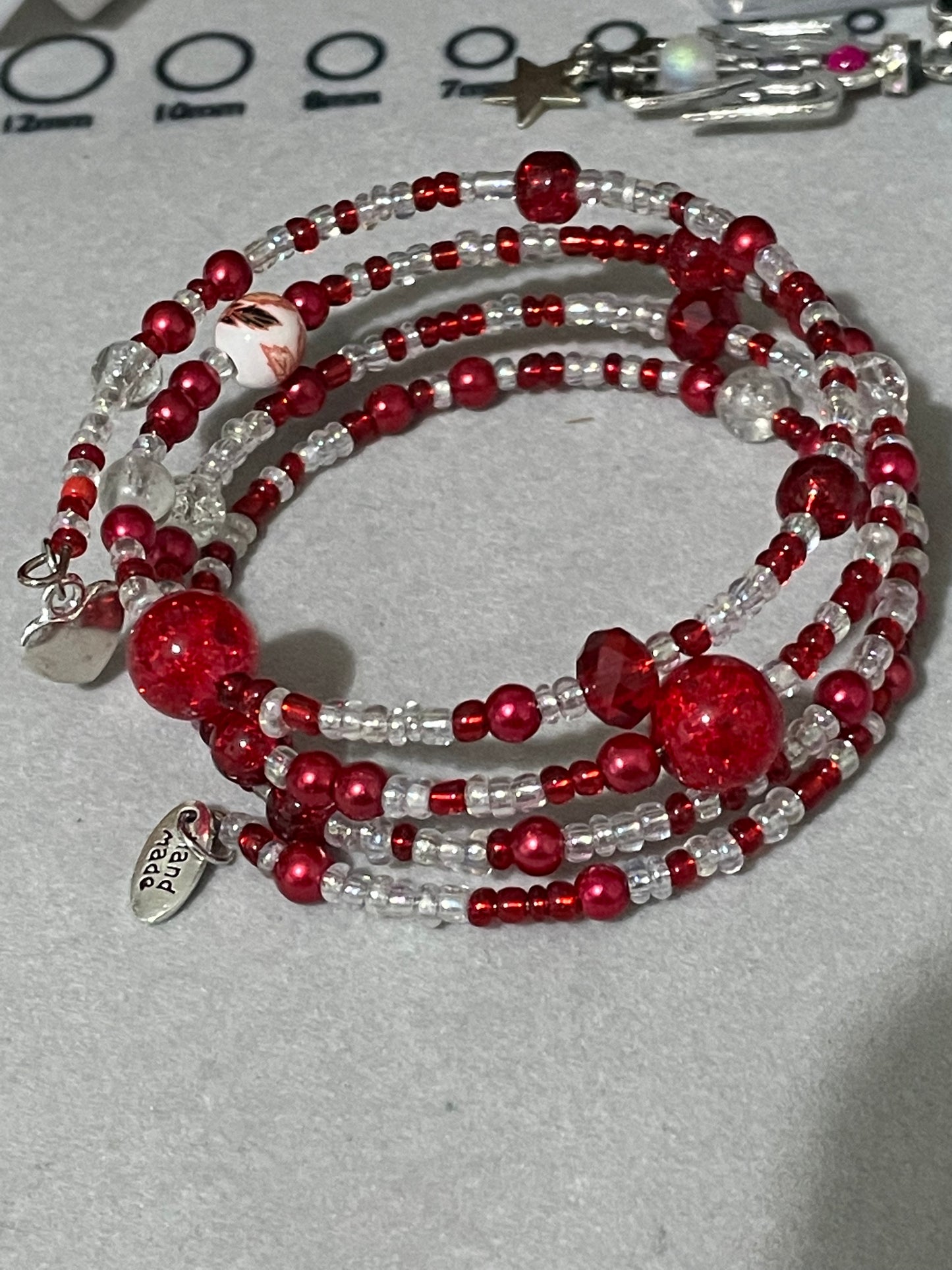 Red Memory Wire Bangle