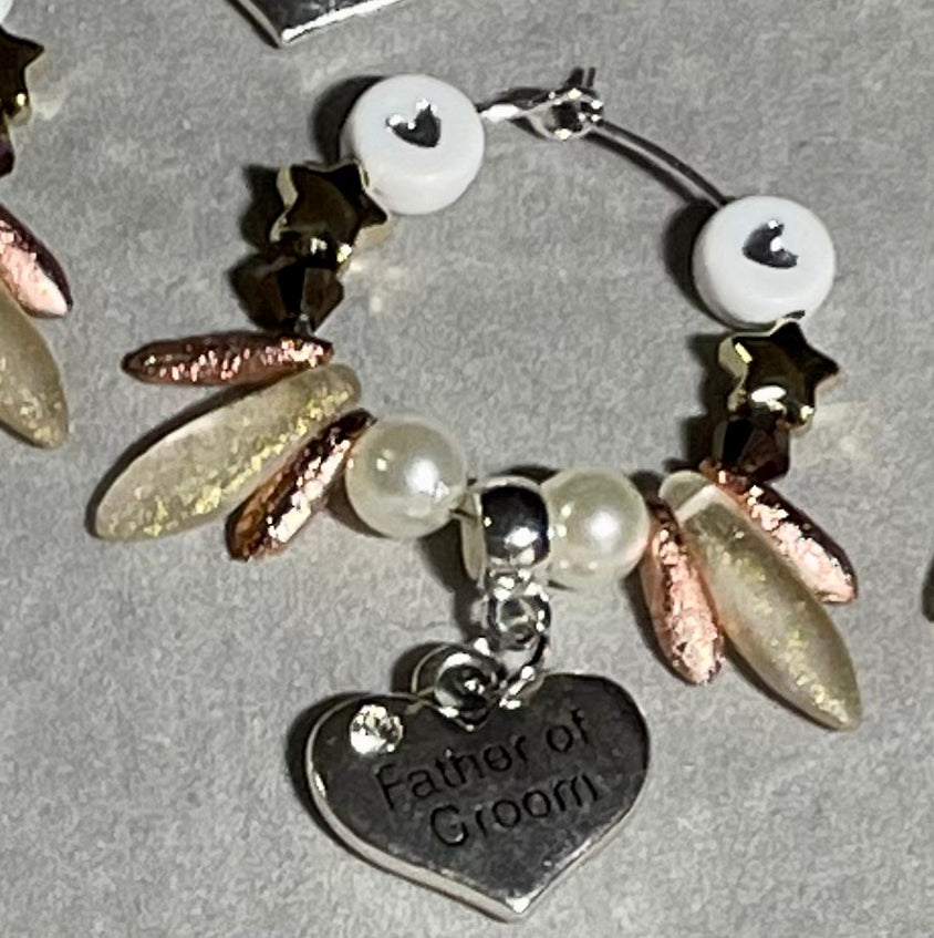 Wedding Wine Glass Charms