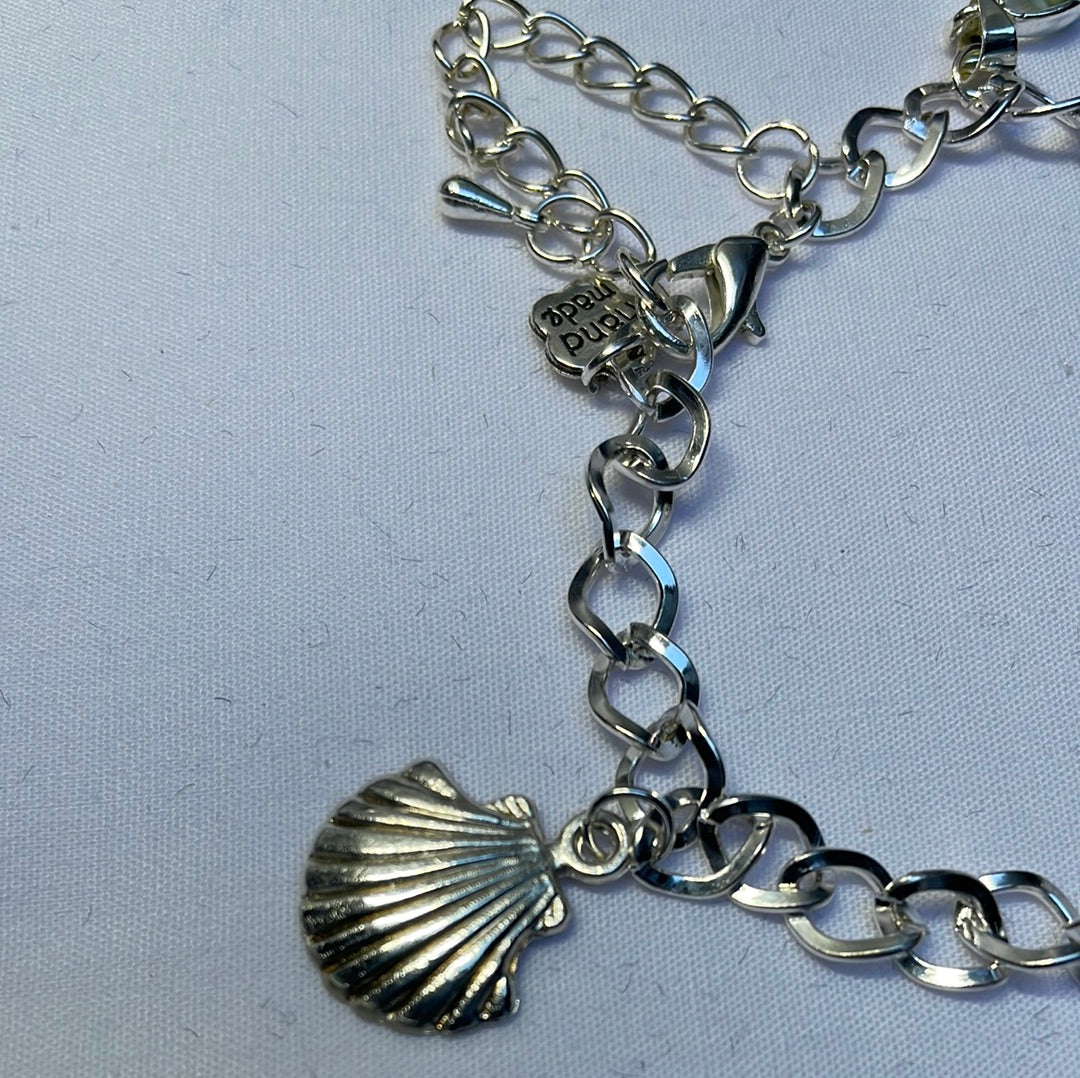 Small Silver Plated Charm Bracelet