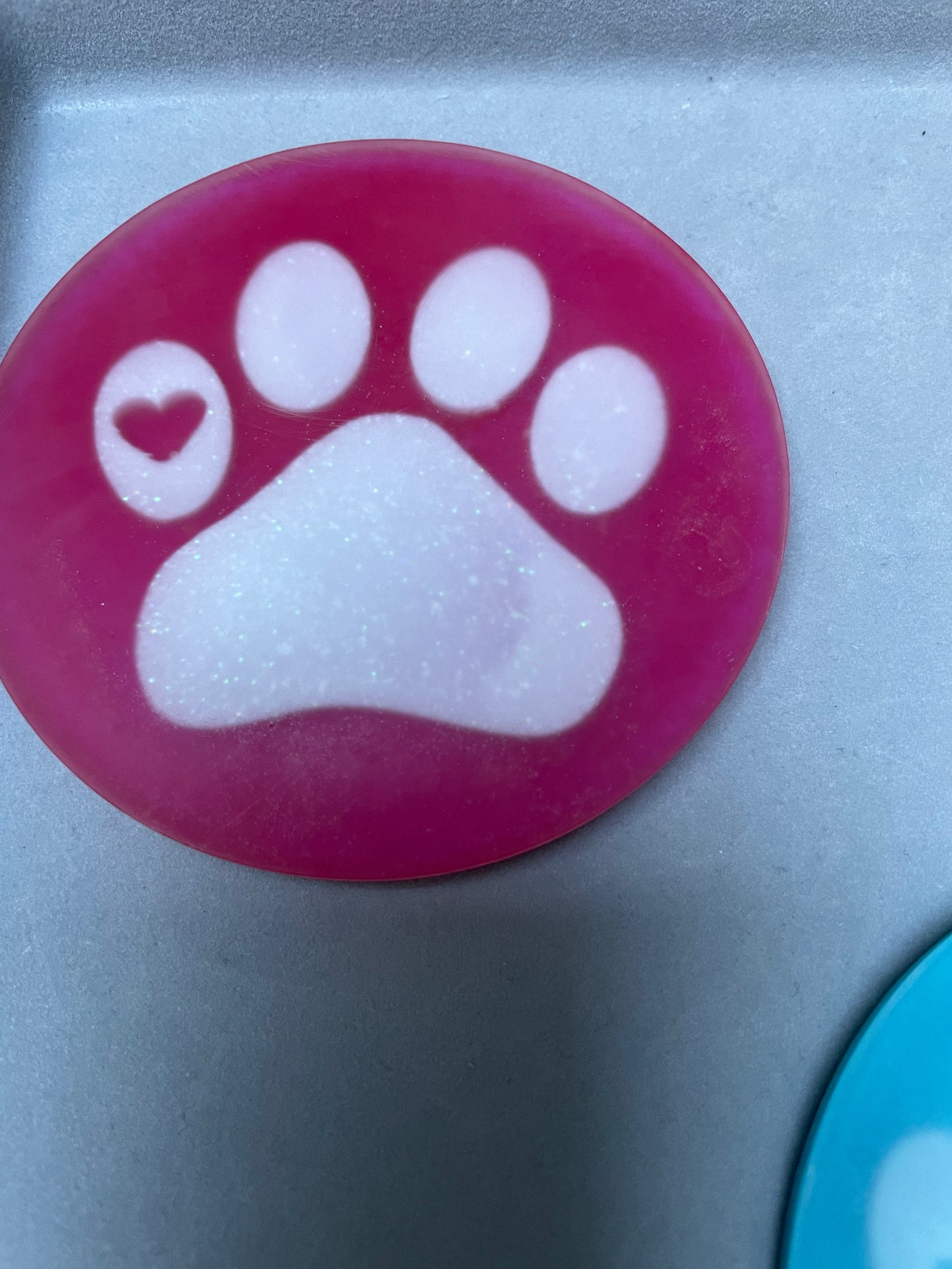 Individual Acrylic Paw Print Coasters