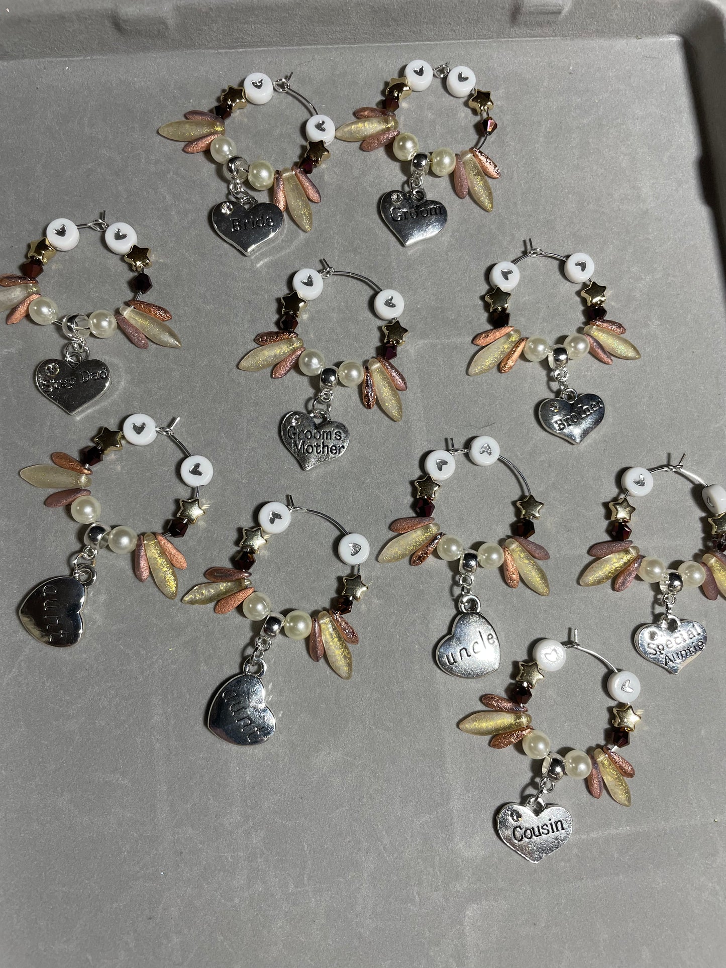 Wedding Wine Glass Charms