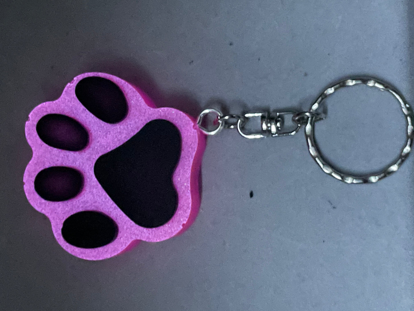 Acrylic Pet Paw & Bone Key Ring & Dashboard Ticket Holders