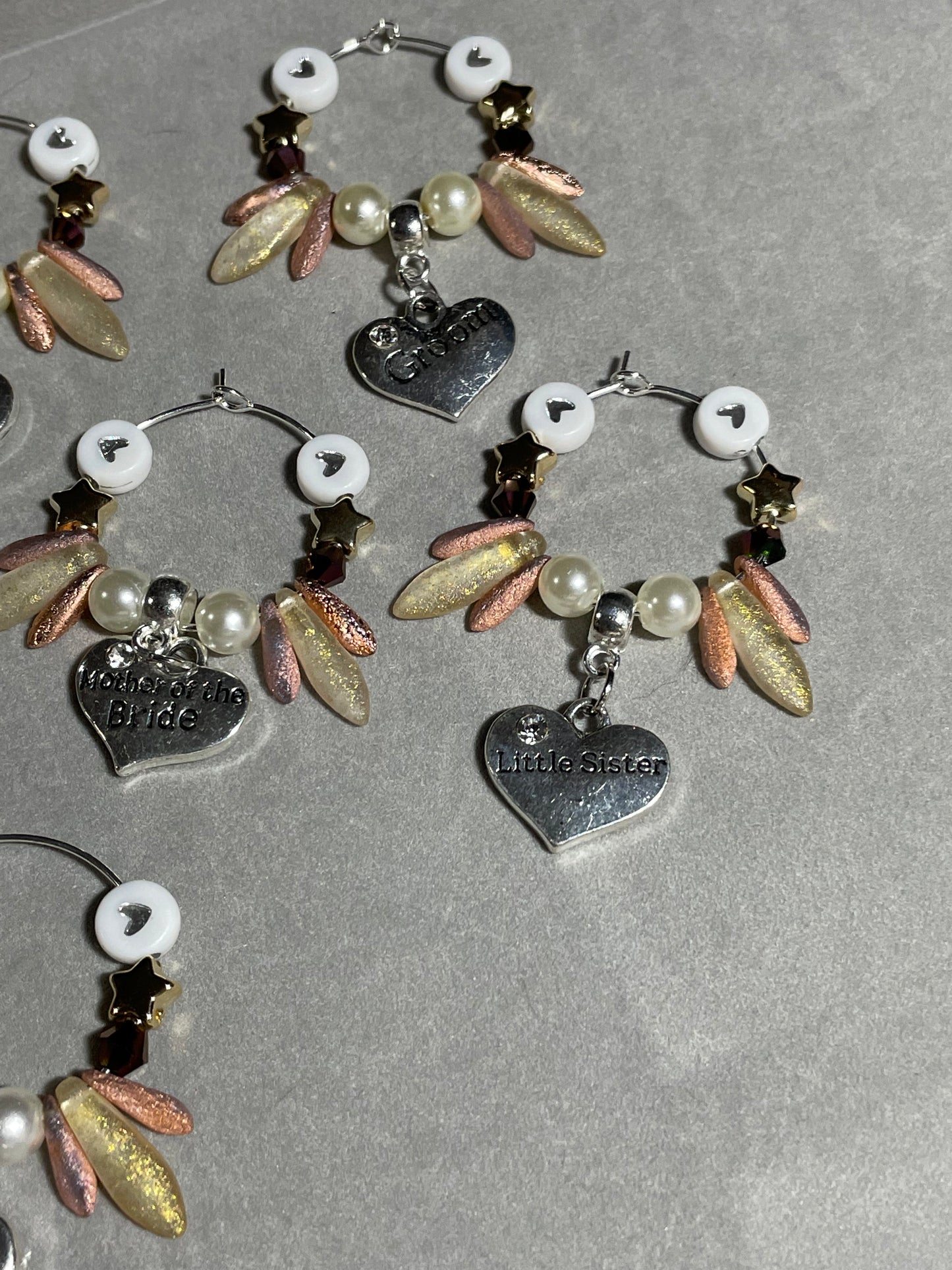 Wedding Wine Glass Charms