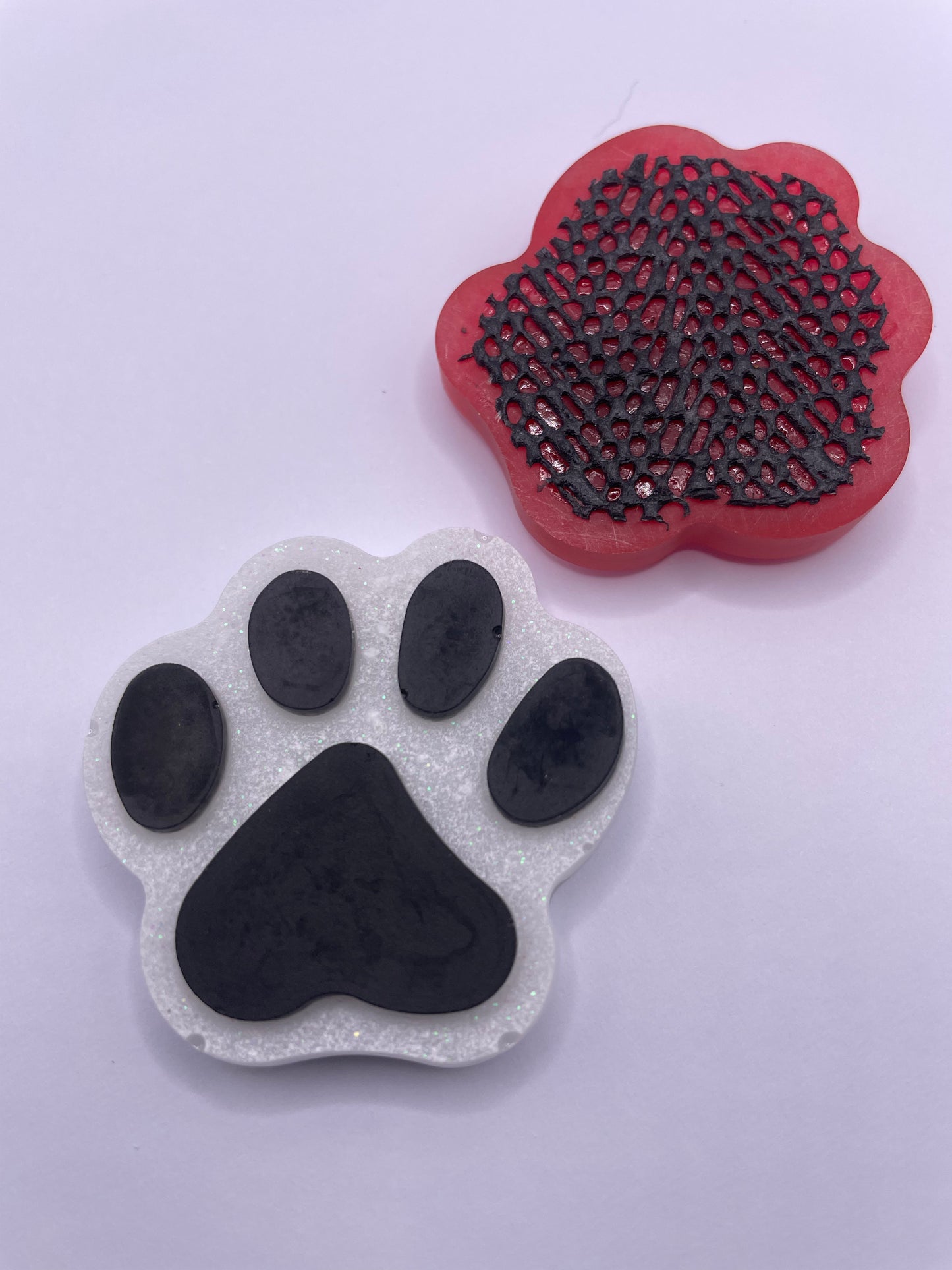 Acrylic Pet Paw & Bone Key Ring & Dashboard Ticket Holders