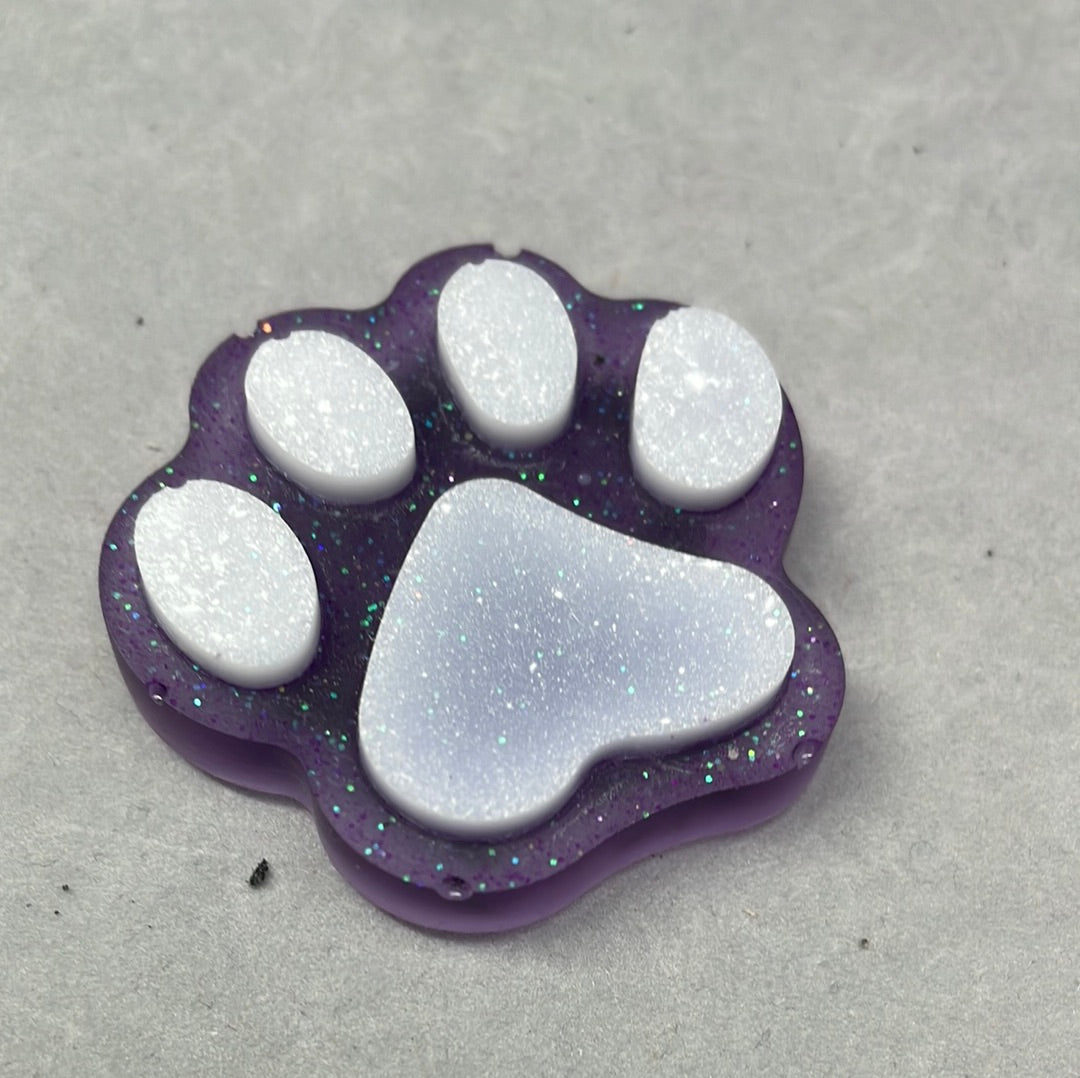 Acrylic Pet Paw & Bone Key Ring & Dashboard Ticket Holders