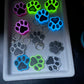 Acrylic Pet Paw & Bone Key Ring & Dashboard Ticket Holders