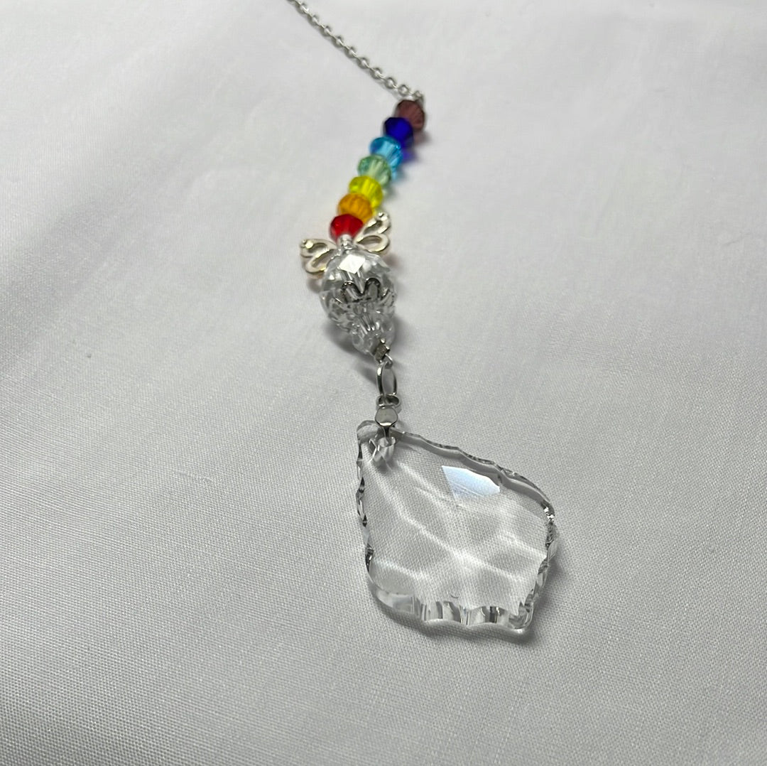 Clear Crystals with Butterflies and Rainbow Crystals