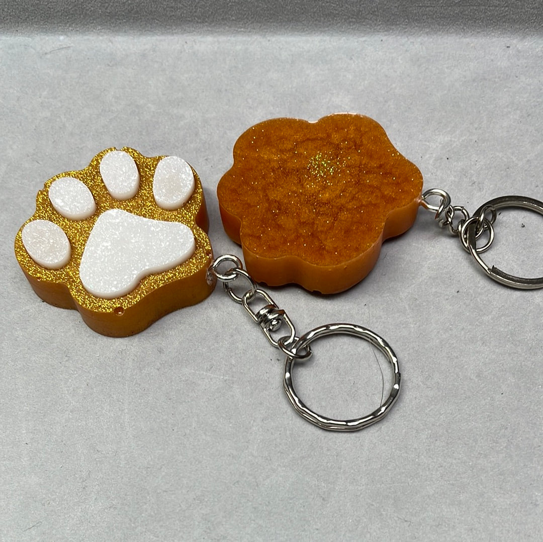 Acrylic Pet Paw & Bone Key Ring & Dashboard Ticket Holders