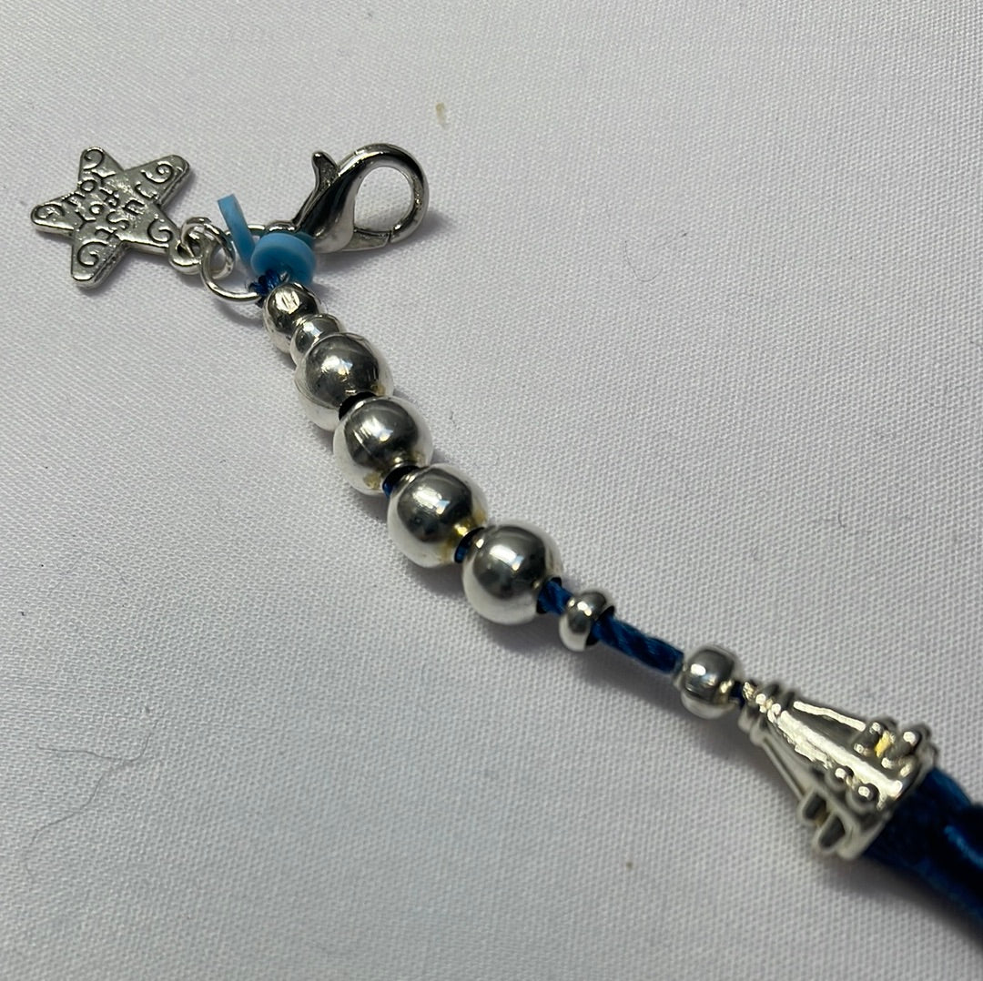 Midnight Blue Tassel Key rings