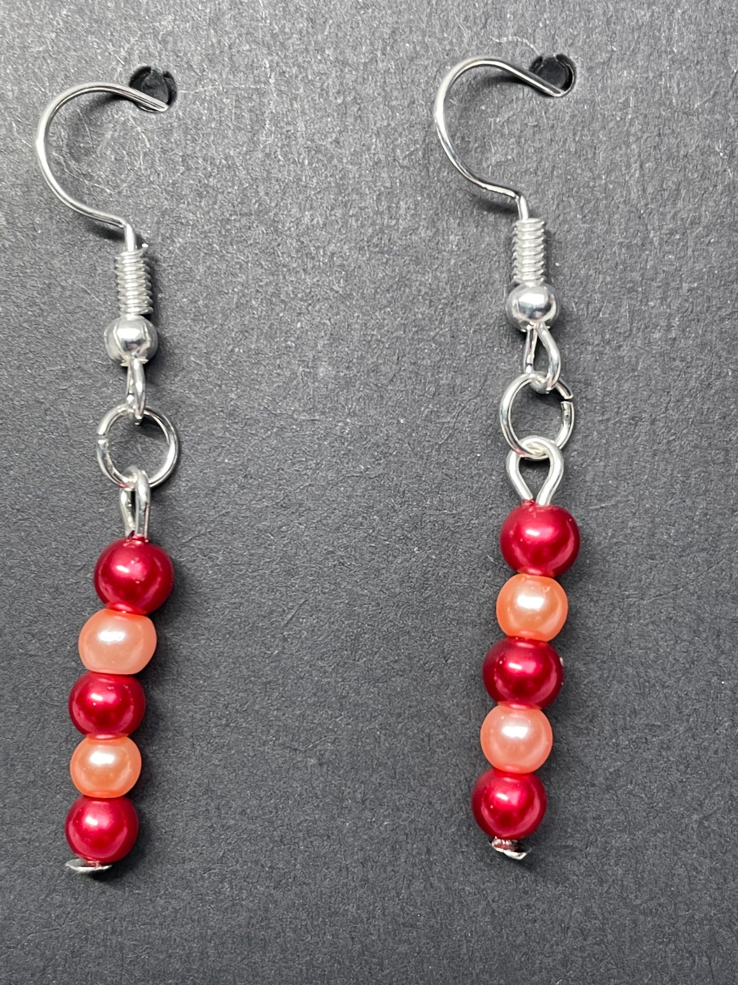 Imitation pearl and Silver Plated Earrings