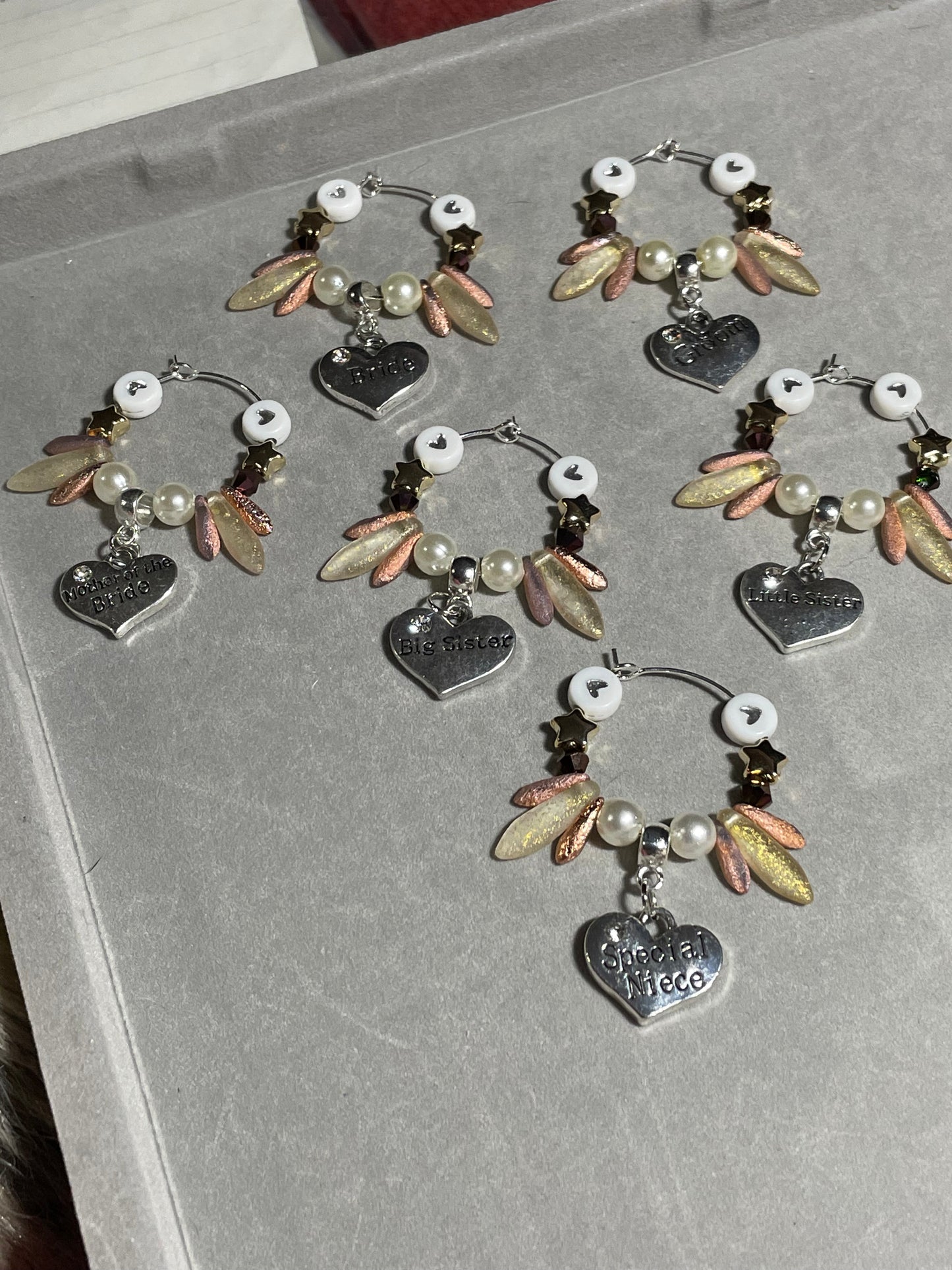 Wedding Wine Glass Charms