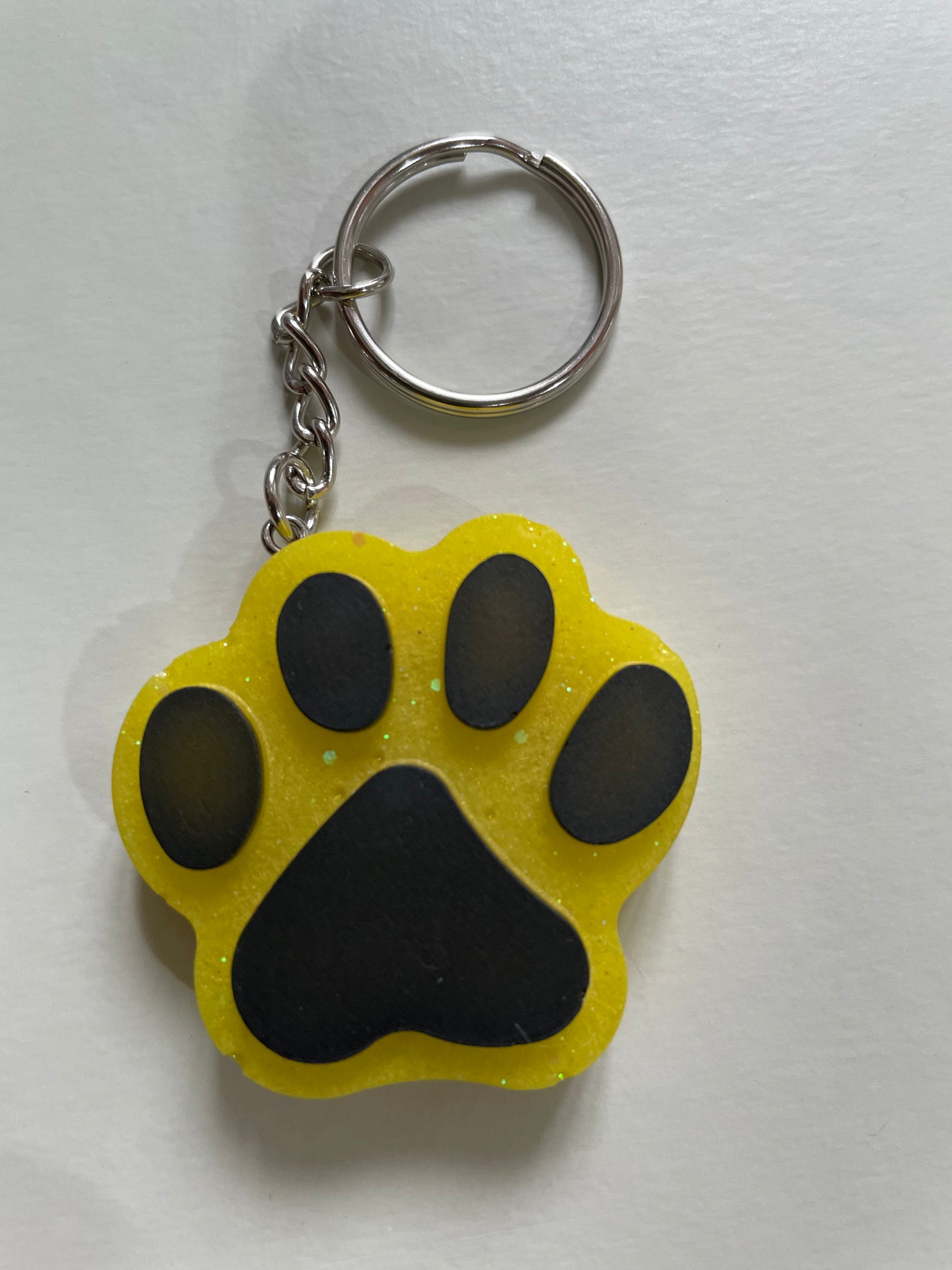 Acrylic Pet Paw & Bone Key Ring & Dashboard Ticket Holders