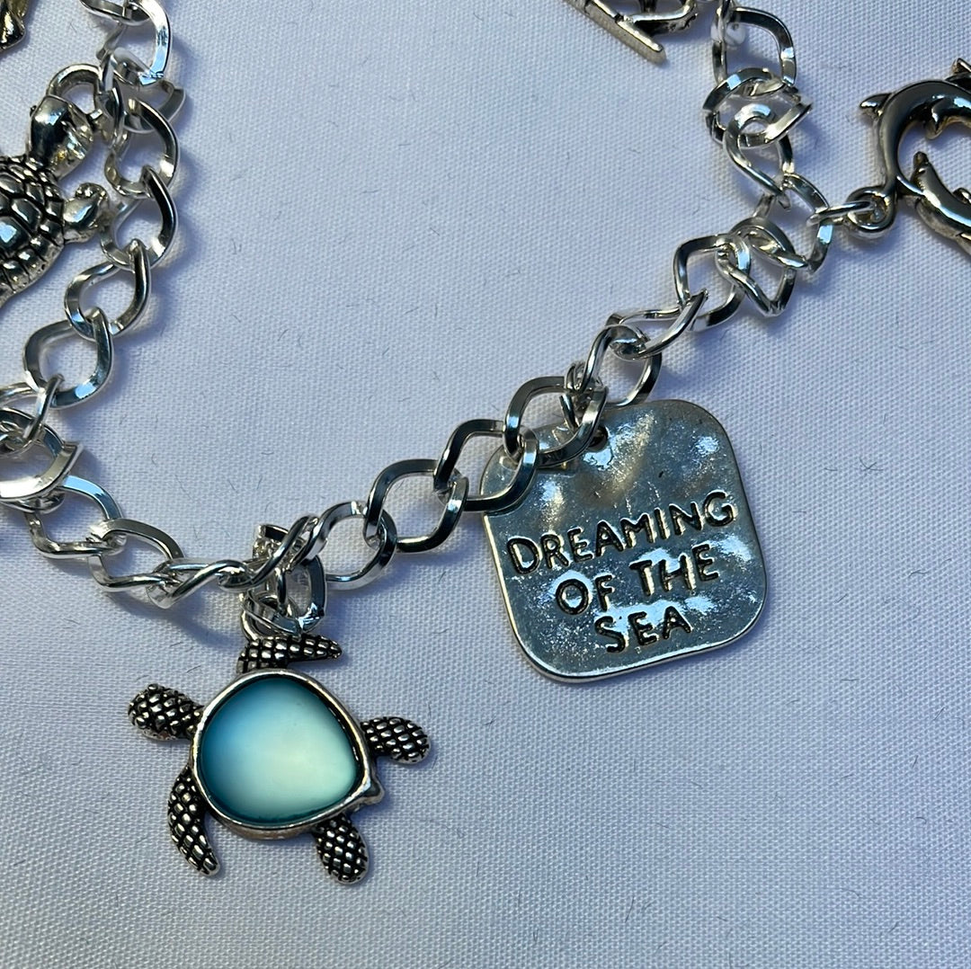 Silver Plated Charm Bracelet