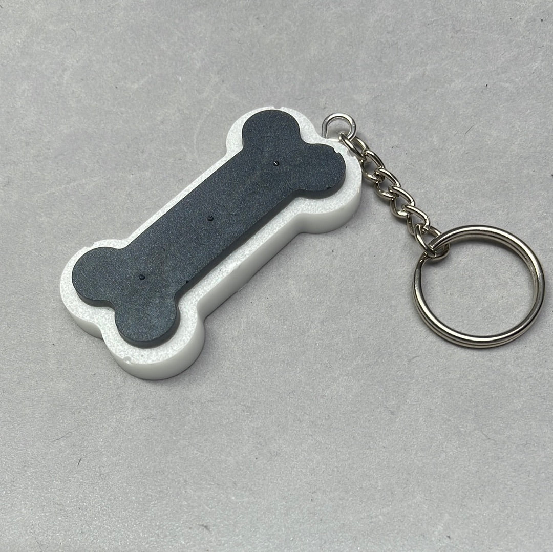 Acrylic Pet Paw & Bone Key Ring & Dashboard Ticket Holders