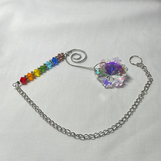 Flower Shape Crystal Sun Catcher