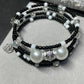 Monochrome Memory Wire Bracelet