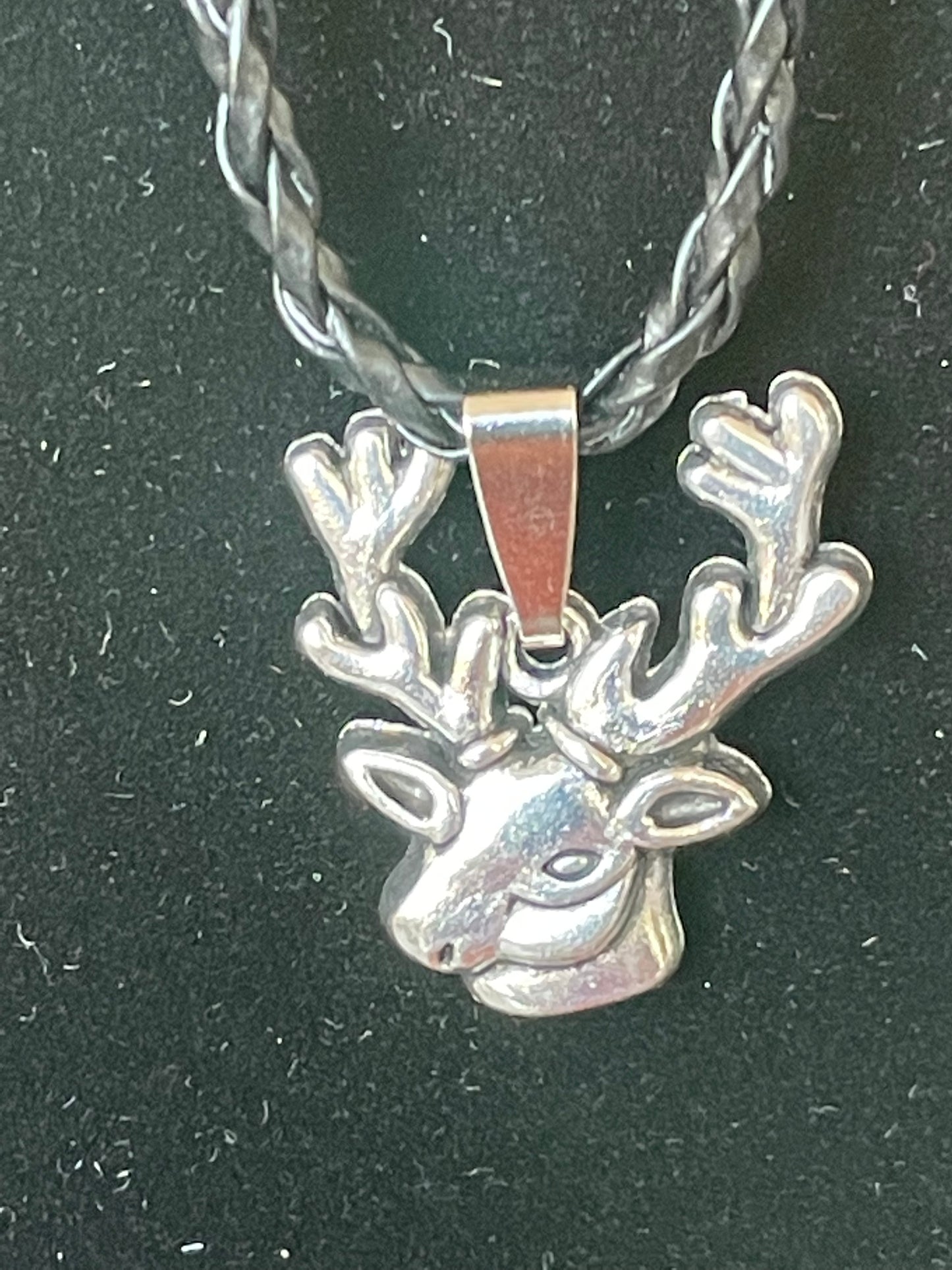 Tibetan Silver Reindeer Necklace