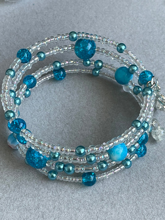 Turquoise Memory Wire Bangle